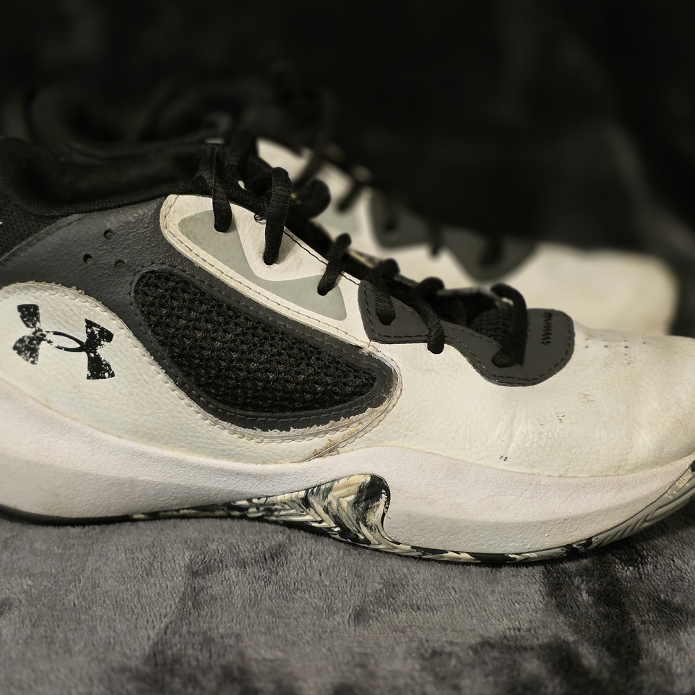 Under Armour Black and White Athletic Shoes